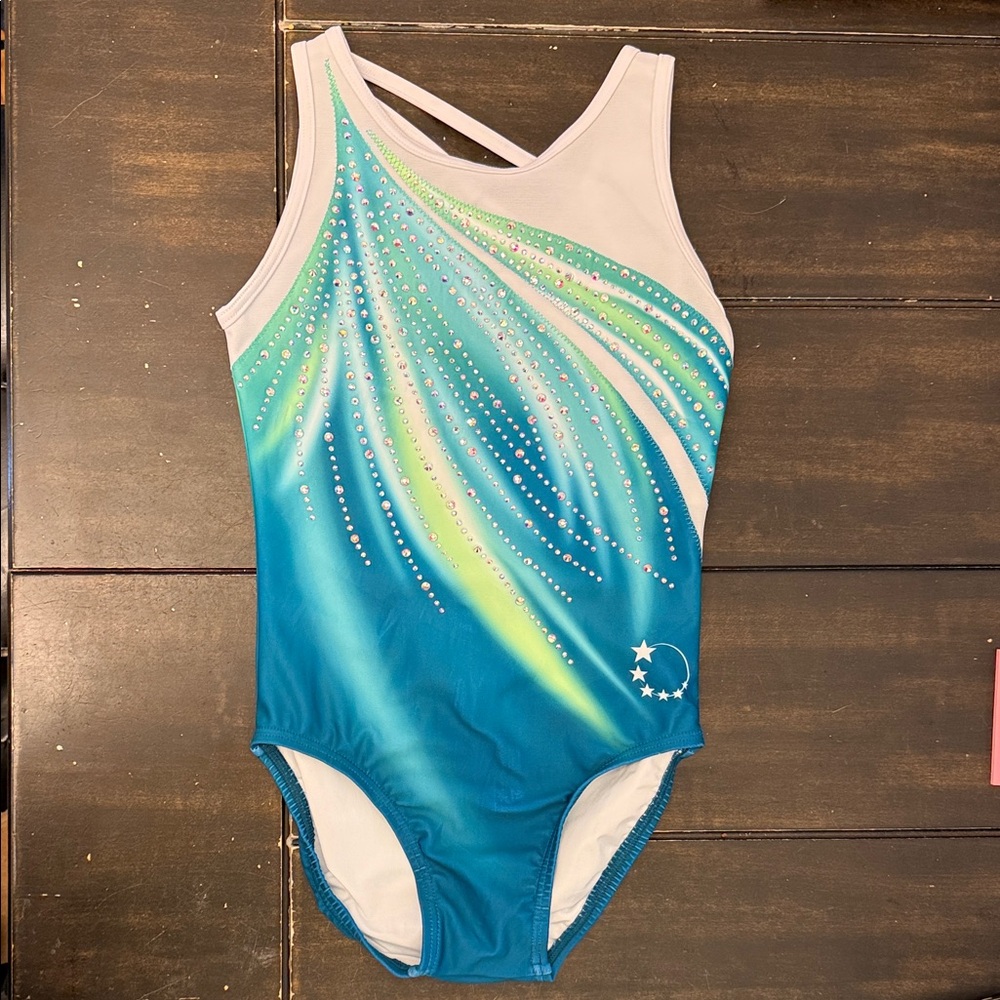 Little Stars Ignite Mint Gymnastics Leotard